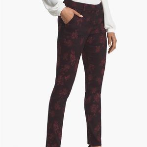 WHBM jacquard slim ankle pants.